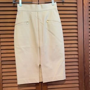 Banana Republic Cream Pencil Skirt